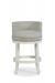 Fairfield Chair's Cosmo Fully Padded Memory-Swivel Barstool with Round Seat Cushion and Curved Back