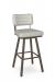 Amisco's Phoebe Bronze Swivel Bar Stool with Back