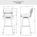 Amisco's Phoebe Bar Height Dimensions