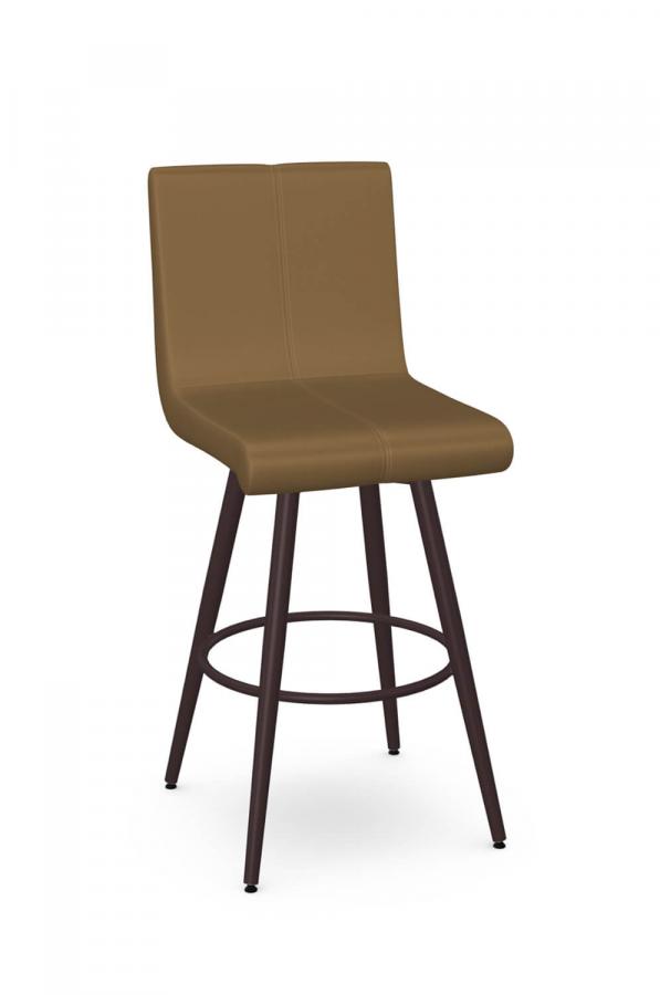 Amisco's Regent Upholstered Swivel Counter Stool • Barstool Comforts