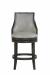 Fairfield's Robroy Wood Swivel Bar Stool in Leather - Front View