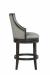Fairfield's Robroy Wood Swivel Bar Stool in Leather - Side View