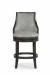 Fairfield's Robroy Upholstered Wooden Swivel Bar Stool with Leather Upholstery