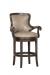 Fairfield's Spritzer Traditional Wood Bar Stool with Nailhead Trim, Elegant Arms, and Wood Base
