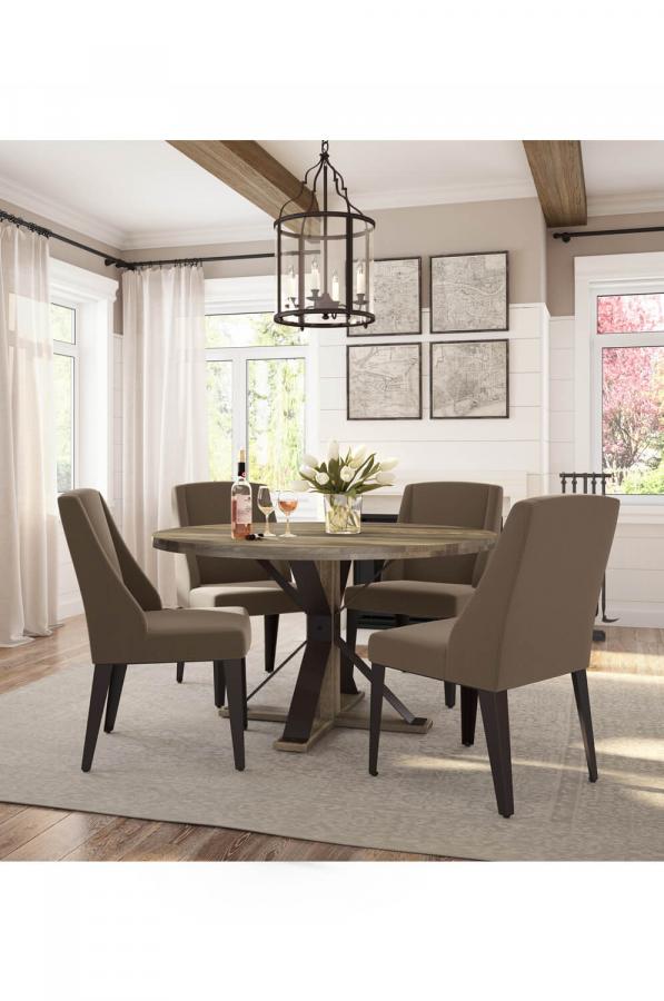 Amisco's Bridget Farmhouse Dining Chair • Barstool Comforts