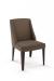 Amisco's Bridget Upholstered Dining Chair with Wing Back and Metal Base