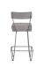 Wesley Allen's Clark Modern Bar Stool with Back in Gray - Back View