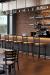 Holland's Jackie Black Stationary Bar Stools in Restaurant