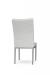 Amisco's Mitchell Modern Silver and Gray Dining Chair with Tall Back - Back Side