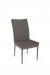 Amisco's Mitchell Upholstered Dining Chair with Tall Back and Straight Metal Legs