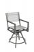 Woodard's Palm Coast Outdoor Modern Sling Counter Stool with Arms