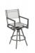 Woodard's Palm Coast Outdoor Modern Sling Barstool with Arms