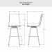 Amisco's Bray Bar Height Dimensions