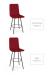 Amisco's Bray Modern Swivel Stool in Counter and Bar Heights