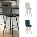 Amisco's Bray Modern Swivel Bar Stool Upholstered with Back Handle