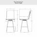 Amisco's Bray Counter Height Dimensions