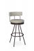 Amisco's Umbria Brown Swivel Bar Stool with Seat and Back Cushion