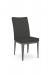 Amisco's Alto Dining Chair in Gray with Quilt on Back