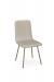 Amisco's Bray Gold Modern Dining Chair with Metal Legs