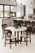 Wesley Allen's Edmonton Metal Modern Dining Chairs in Open-Concept Kitchen