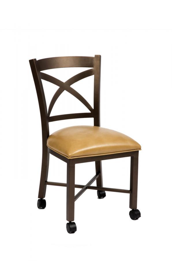 Buy Wesley Allen's Edmonton Dining Chair with Casters - Free shipping!