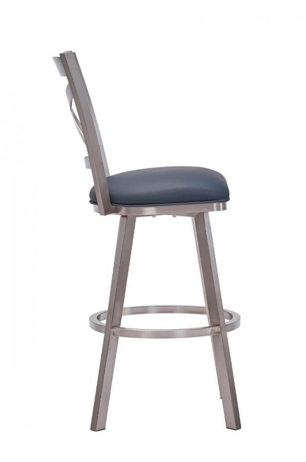 Buy Wesley Allen's Edmonton Modern Stainless Swivel Bar Stool