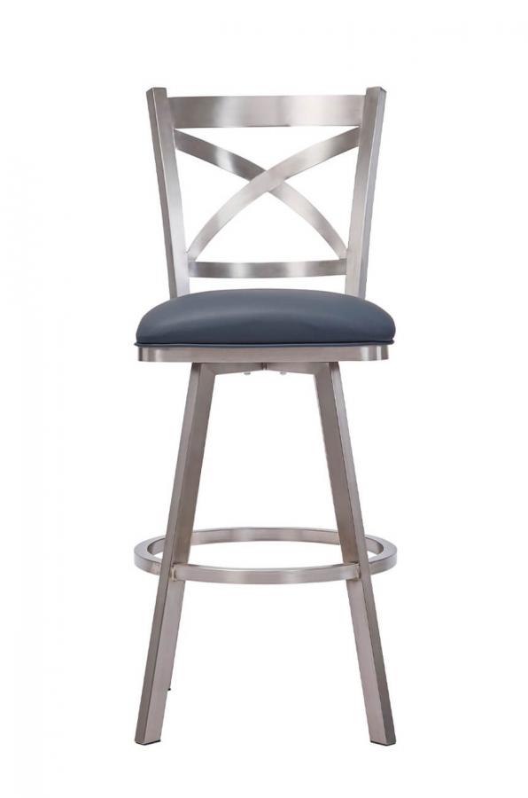 Buy Wesley Allen's Edmonton Modern Stainless Swivel Bar Stool