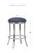 Wesley Allen's Bali Backless Stainless Steel Swivel Stool in Counter Height