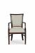 Fairfield Chair's Mackay Transitional Upholstered Wooden Dining Chair in Brown - Front View