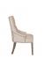 Fairfield's Clancy Traditional Wood Dining Chair with Button-Tufting - in Light Tan - Side View