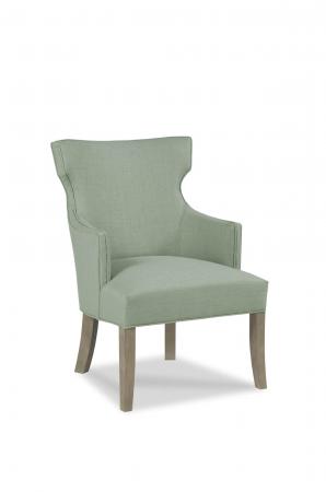 Fairfield's Lockhart Wooden Dining Occasional Chair Upholstered with Tall Back and Arms
