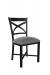 Wesley Allen's Edmonton Black and Gray Dining Chair with X Back