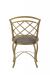 Wesley Allen's Boston Traditional Gold Dining Chair with Lattice Back - View of Back