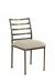 Wesley Allen's Benton Modern Metal Brown Dining Chair with Seat Cushion