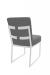 Wesley Allen's Marbury White Modern Dining Chair with Sled Base