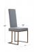 Wesley Allen's Brentwood Upholstered Dining Chair with Tall Back - Dimensions