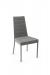 Amisco's Luna Modern Urban Upholstered Dining Chair in Gray