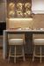 Darafeev's Gen Low Back Swivel Wood Bar Stool in Light Brown in Modern Kitchen Design