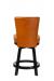 Darafeev's 917 Wood Swivel Counter Stool in Saddle Leather - Back