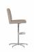 Fairfield's Uma Adjustable Modern Bar Stool with Channel Quilted Back in Brown - Side View