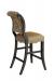 Darafeev's Madrid Upholstered Bar Stool with Nailhead Trim - View of Back