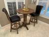 Darafeev's Classic Maple Wood Bar Stools with Pub Table in Dining Room