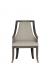 Fairfield's Caldwell Modern Brown Dining Chair with Wood Frame Outline - Front View