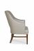 Fairfield's Vanessa Upholstered Wood Dining Chair with Tall Back and Arms - Side View