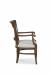 Fairfield's Bonham Upholstered Wood Dining Arm Chair - Side View