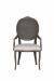 Fairfield's Ava Wooden Upholstered Dining Chair with Arms and Oval Back - View of Front