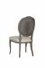Fairfield's Ava Wooden Armless Upholstered Dining Chair and Oval Back - View of Back