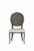 Fairfield's Ava Wooden Armless Upholstered Dining Chair and Oval Back - View of Front