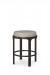 Amisco's Whitaker Backless Stationary Barstool in Brown