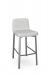 Amisco's Waverly Modern Upholstered Bar Stool with Low Back